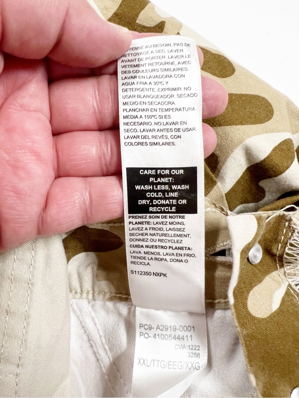 Signature by Levis Big Boys Tan Desert Utility Camo Pant Cargo Overalls Size XXL - Picture 7 of 7